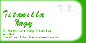 titanilla nagy business card